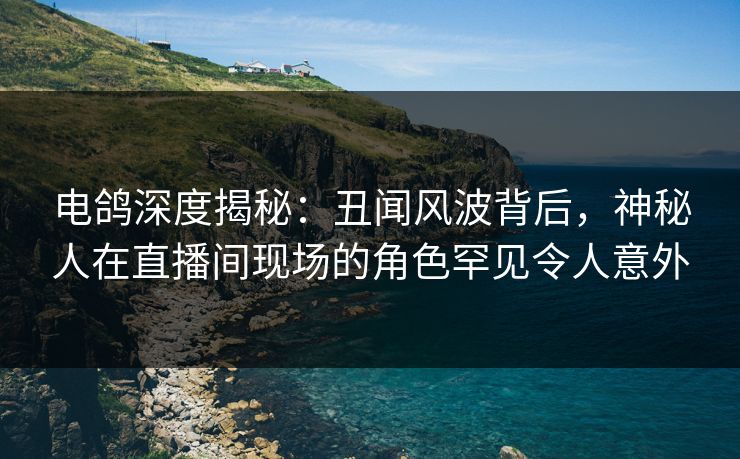电鸽深度揭秘：丑闻风波背后，神秘人在直播间现场的角色罕见令人意外