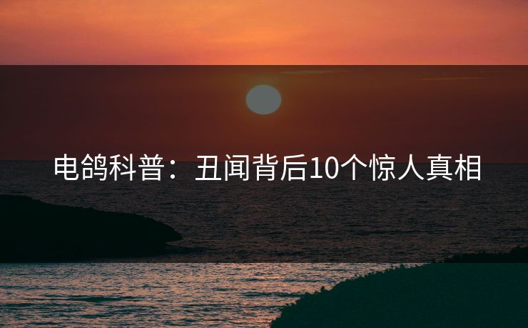 电鸽科普：丑闻背后10个惊人真相